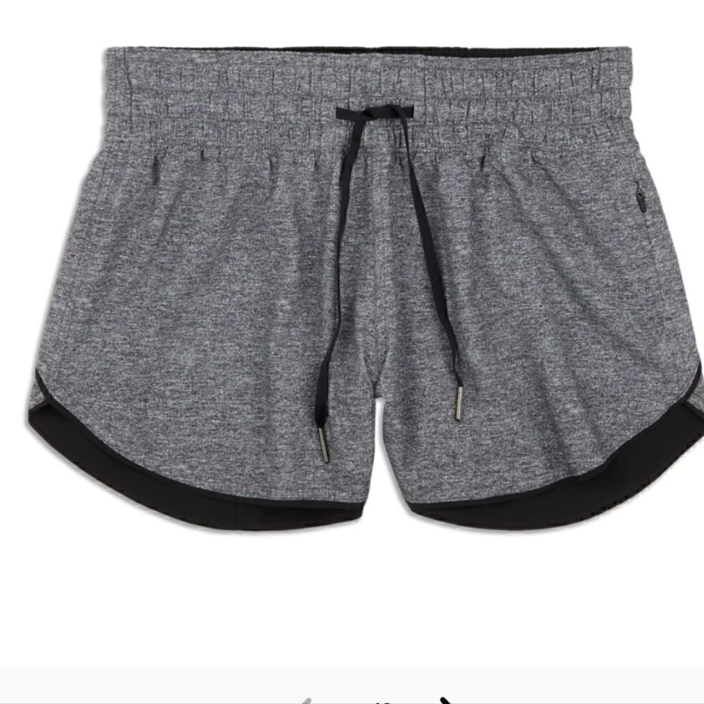 Lululemon Athletica Choose a Side Shorts Black and Heather Gray Size 4